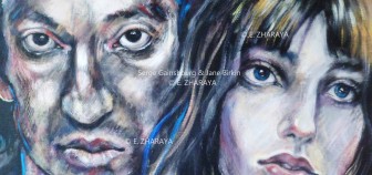 Description: Portrait de Serge Gainsbourg et Jane Birkin Auteur: Zharaya Eugniya