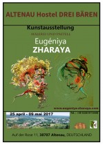 Description: Plakat einer persnlichen Ausstellung ZHARAYA Auteur: 