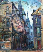 Description: Songe de la rue Saint Romain Rouen / Dream of the street St Romain Rouen Auteur: Zharaya Eugniya